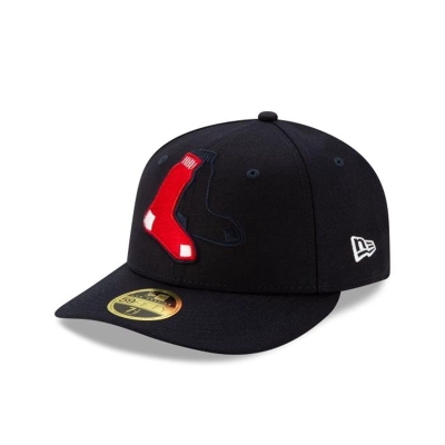 Boston Red Sox Gorra | New Era MLB Logo Elements Low Profile 59fifty Fitted Cap Mexico - Azules
